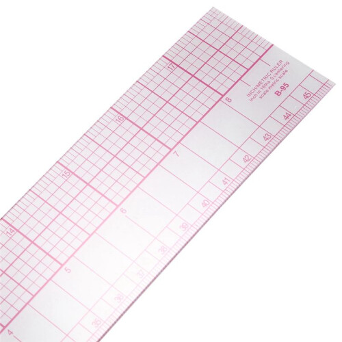 3X Drawing Tool Squares Angles Parallel  Soft Plastic Metric Ruler Clear