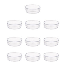 30 Pcs. 35mm x 10mm Sterile Plastic Petri Dishes with Lid for LB Plate Yeast (Transparent Color)