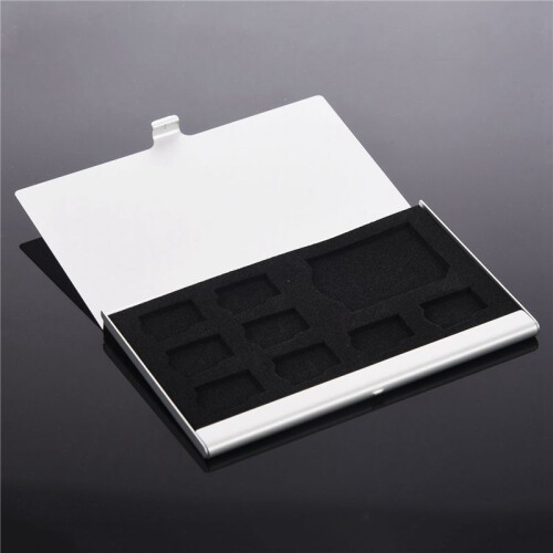 3X 9 Micro- / -Speicherkartenhalter Box Protector MetallgehäUse 8 Tfand1