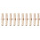 30 Pieces Brass 6 mm Straight for Hose Quick Coupling, Golden 6