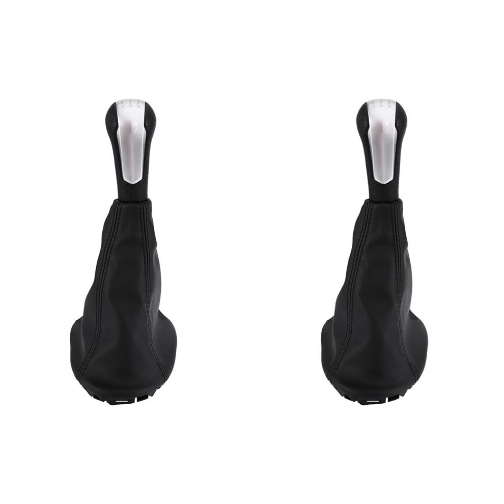 2X 5 Speed Manual Car Gear Shift Knob Shifter Lever Gaiter Boot Cover For Spark 2011-2016 4712302539022