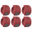 6X  Digital LCD Electronic Finger Ring Hand Tally Counter 6 Digit Rechargeable Counters Clicker-Red 1