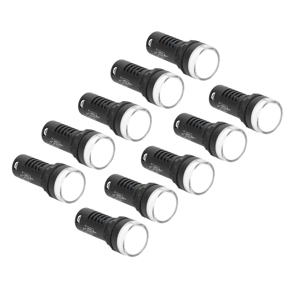 10Pcs 22Mm Red Green Led Energy Saving Indicator Light For 24V Motors 4981376717296