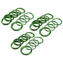 3X Fil D'Entraînement pour Bonsaï En Aluminium Anodisé de 9 Rouleaux, 3 Tailles (1,0, 1,5, 2,0 M), Total 147 Pieds (Vert)