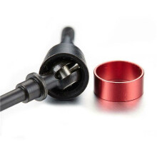 3Pair Stainless Steel Cvd Drive Shaft Front Axle RC Parts for Axial Scx10 Crawler RC Car Red