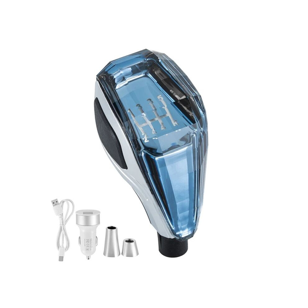 Car Crystal Universal Modified Gear Shift Knob Lever Handball Multicolor Ledlight Car R135246 Modified Shift Knob 5Speed 4712178171852