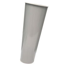 Contemporary Iron Vases French Elegant Metal-Gray flower bucket
