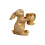 Easter Bunnies Statue Bunnies Tealight Candle Holders Rustics-1 1