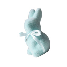 Delicate faux mos konijn decoratie mooi accent voor-Blauw