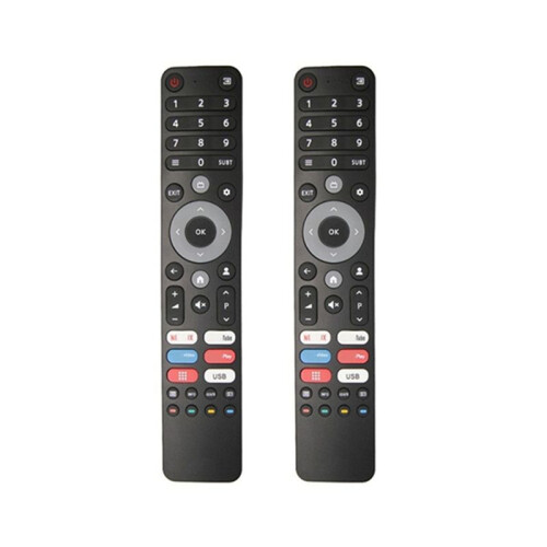 2 Pcs Universal  TVs Remote Control for DEXP, , CHIQ - for Multiple Models,Infrared