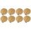 16Pack Champagne Gold Drawer Pulls,2.5 Inch Half Moon Cabinet Drawer Pulls Kitchen Handles, Cabinet Hardware Pulls 1