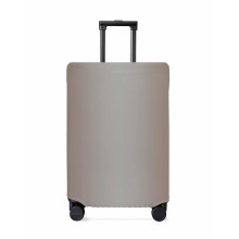 Ombre Gray Anti‑Scratch Luggage Cover 22‑25 Inch Washable Elastic Suitcase Protector for Travel