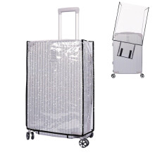 28 Inch Clear Luggage Cover, Waterproof PVC Suitcase Protector with Scratch‑Resistant Dustproof Design