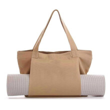 Carrying bag for yoga mat, Pilates mat, made of sailcloth, with carrying bag, apricot color