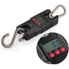 Digital Hanging Scale with Stainless Steel Hook, Blue Backlit LCD, Tare and AutoOff for Luggage and Livestock