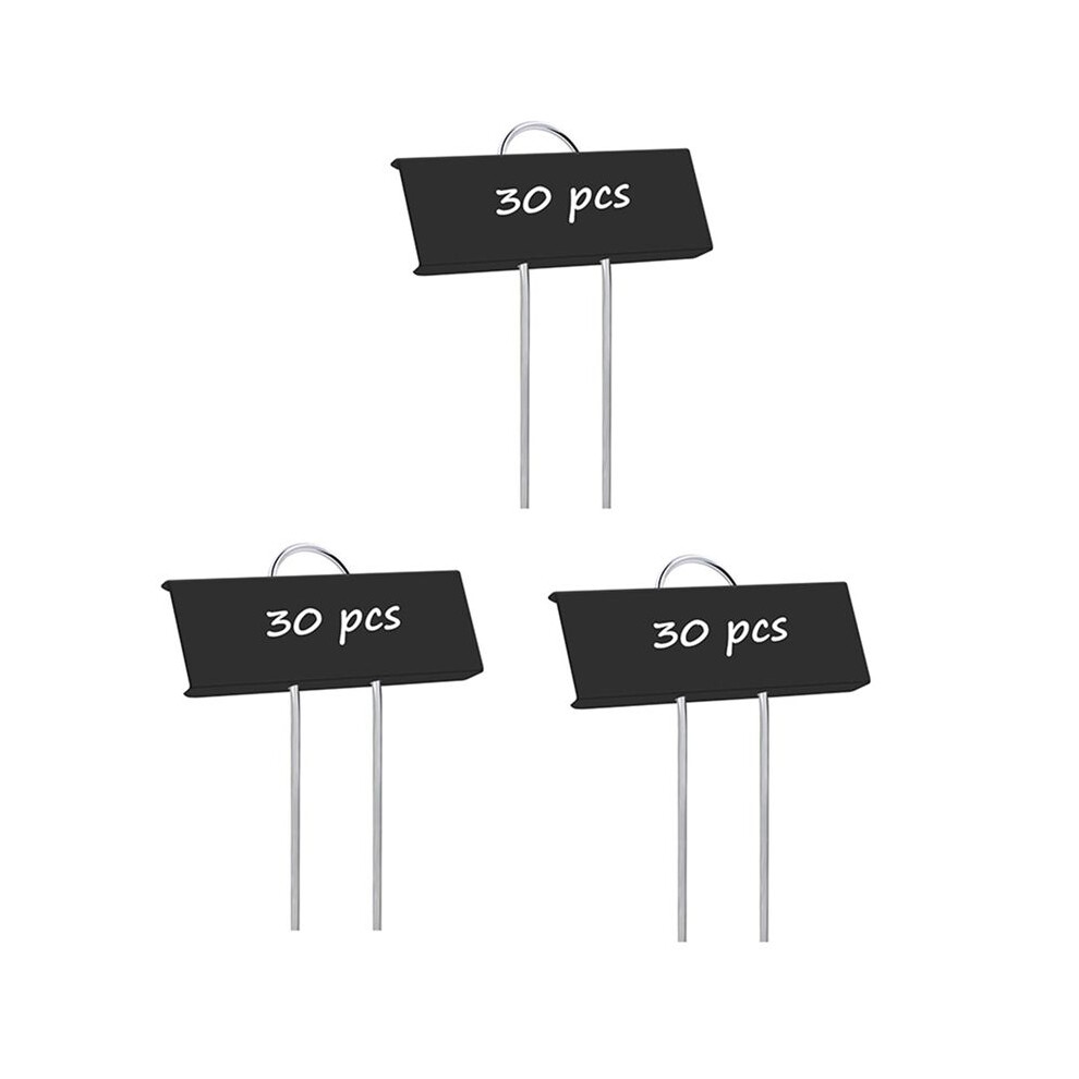 90 Pcs Metal Plant Labels Garden Markers Reusable Nursery Tags For Vegetables Herb Flower Greenhouse Black 4713983087376