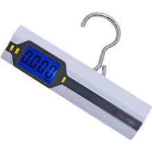 Digital Hanging Scale 50kg with Backlit LED Display, Mini Luggage Scale for Fishing and Travel