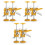 6Pcs Tile Leveling System Leveler Wall Tile Paving Locator Tool Clip Floor Installation Tile Alignment Tools 1