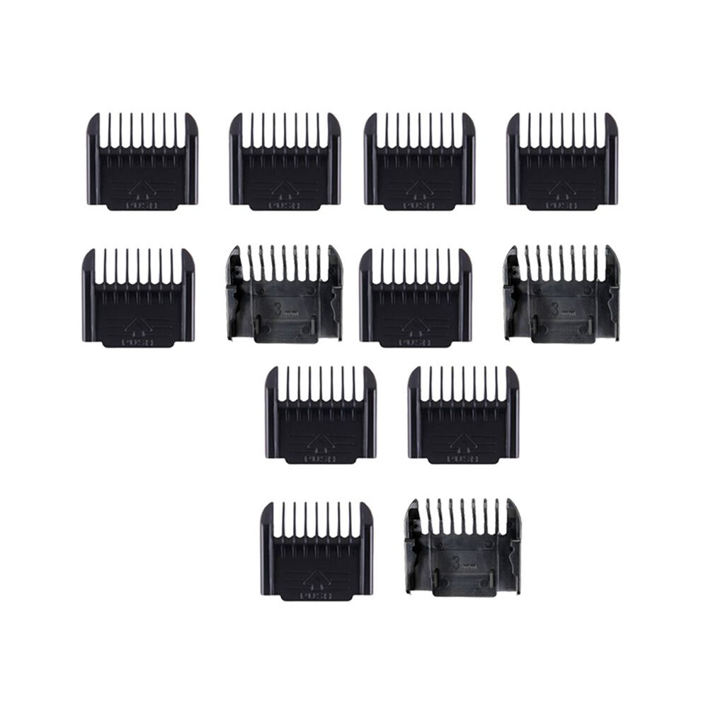 Electric Clipper Accessories,12Pcs Cut Clipper Limit Comb Guide Attachment Size Barber Replacement(1mm,1mm,2mm,3mm)