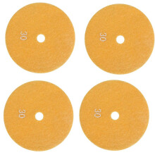4Pcs 5 Inch 125mm Wet Diamond Polishing Pads Marble Granite Grits 30
