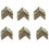 Metal Shelf Support 90 Degree Right Angle Bracket 72Pcs Brass Tone 1
