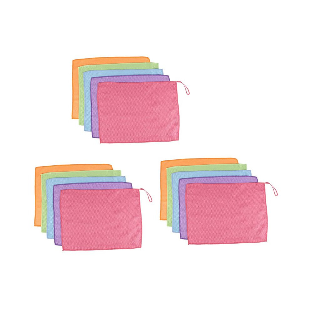 15Pieces Fish Scale Rags Super Absorbents Microfiber Polishing Cleaning Cloths Reusable Glass Wiping Rags 30X40cm 6033144230334