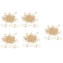 Gourd Hooks Calabash Shape Safety Pins Swing Tag 500 Pcs Gold Tone