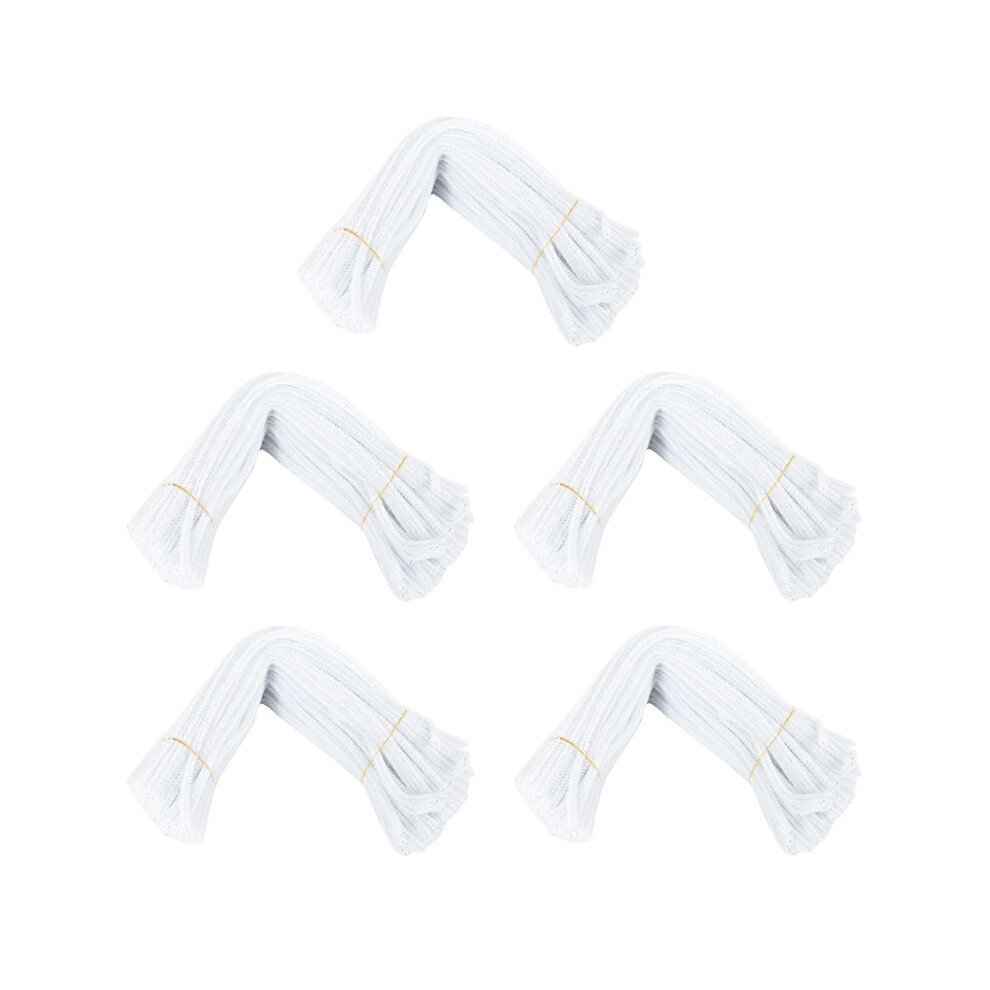 500 Pcs 30Cm Creation Pipe Cleaners, White 6032212971186