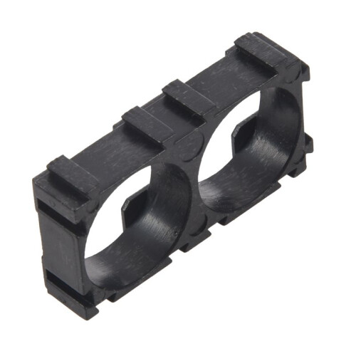 80X 18650 Lithium Battery Double Holder Bracket for DIY Cell Pack Black 2