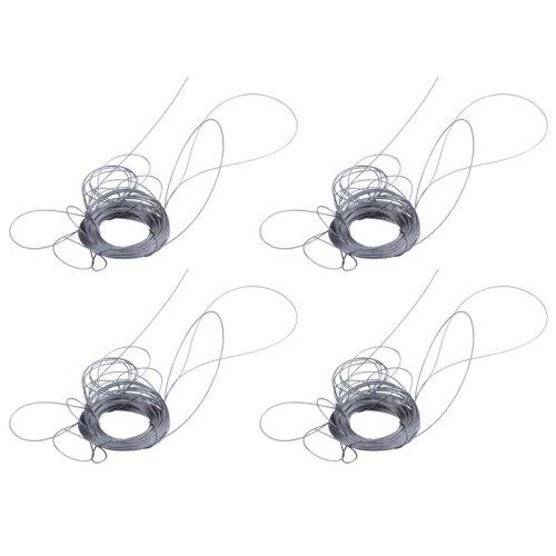 4X STAINLESS Steel Wire Rope Cable Rigging Extra, Length:15M Diameter:1.0mm