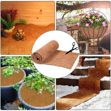 3X Liner Bulk Roll 0.5Mx1M Flowerpot Mat Coconut Carpet for Wall Hanging Baskets Garden Supplies
