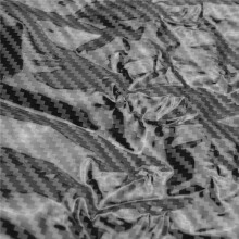 6 Stücke 0,5 x 2 M Schwarzer Carbonfaser-Druck-Wassertransfer-Tauch-Hydrographics--Film