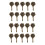 20Pcs Metal Rose Flower Curtain Tie Back Tieback Holders Wall Hooks Decor 1