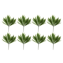 8X 7 Branches Green Artificial Plant Floral Persian Leaf Flower Office Home Garden