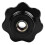 20 Pieces Black Star Grip Knobs, Female Thread Diameter 8mm,  Diameter 40mm 3