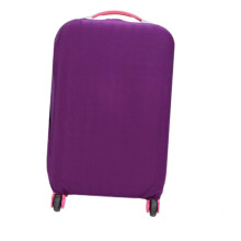 Elastic Luggage Cover Suitcase Protector with Easy Handle Access Travel Dust Protection Purple S