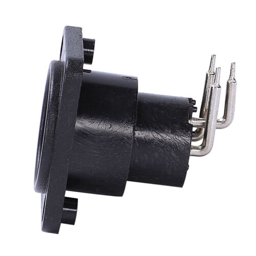 40Pcs Black XLR 3Pin Female Jack Panel Mount Chassis PCB Socket Connector 1
