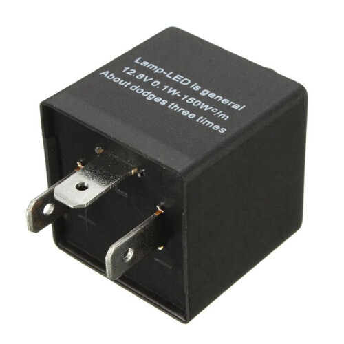 5X 12V 3 Pin LED Adjustable Car Flasher Flash Relay for Turn Signal Light Indicator 1