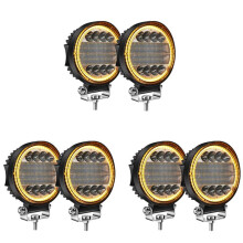 6pz 4 Pollici LED Faro Da Lavoro Combinato Spot Flood Fuoristrada Guida Fendinebbia Ambra