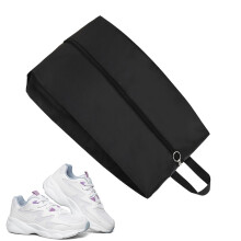 Travel Shoe Bags Waterproof Shoe Storage Organizer Extra Large Black Pouch with Carry Handle