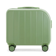 Small Suitcase 18 Inch Lightweight Carry On Luggage with Silent Wheels and Secure Password Lock Green