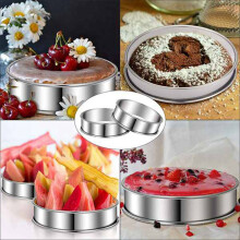 15 Pieces Double Rolled Tart Rings Round Muffin Rings Crumpet Rings Circular Tart Rings for Home Restaurant Baking Tools