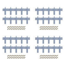 40x Soft Quiet Close Kitchen Cabinet Door Drawer Closer Damper Buffers+Screws Grey