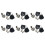 6pcs 12mm Threaded Keyed Quarter Turn Cam Lock for Drawer Box Locker 1