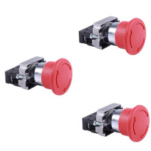 3st 22 mm NC RöD Svamp NöDstoppsknappbrytare 600V 10A ZB2-BE102C XB2-BS542X1