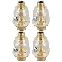 4X Compressed Air Oiler Oil Lubricator 6mm Compressed Air Mist Oil 1/4 inch