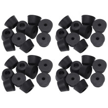 40 Pcs 21 x 12 mm Conical Recessed Foot Feet Rubber Buffer Material: Rubber
