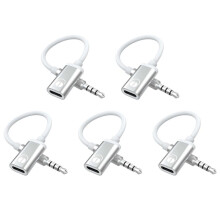 5pcs 3.5mm Male to Type C Female Audio Cable Cord, Analog Audio Jack Headphone Audio Adapter for MP3 Player, Laptop, C