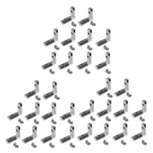 Giunto Connettore Angolare Interno Ad 60 Pezzi Scanalature Un T per da 6mm Nella Serie 2020 Nel Profilo di Alluminio