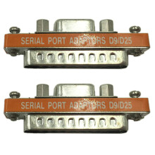 2X DB9 Female to DB25 Male Serial Port Cable Adapter Gender Changer